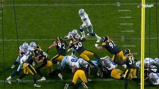 Steelers LINEBACKER Forces Fumble On BIG HIT vs COWBOYS [upl. by Enitsahc680]