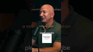 Jeff Bezos on million dollar question jeffbezos motivationalvideo podcast interview amazonceo [upl. by Erickson]