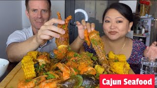 Cajun Seafood siamdan Seafood Mukbang lobster seabugs mantis shrimp kaikuang vaimim leh alu [upl. by Akeihsat]