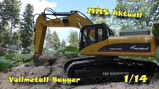 Amewi TOP EXCAVATOR Vollmetall Bagger 114 [upl. by Ysak898]