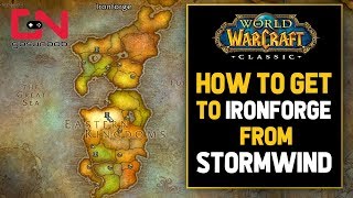 WoW Classic  How to get to Ironforge from Stormwind  Portal location [upl. by Nasaj]