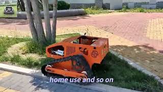 VIGORUN engine adjustable cutting height 10150mm remote controlled slope mower commercialmower [upl. by Ikcim]