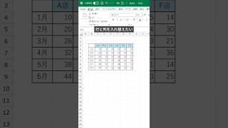 表の行と列を簡単に入れ替える方法 [upl. by Drewett]