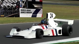 exJames Hunt Hesketh 3081 F1 car Phillip Island Classic 2023 Formula 1 Cosworth DFV [upl. by Secnirp827]