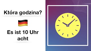 Lekcja 6  Która godzina  jak to powiedzieć po niemiecku 🇩🇪 jezykniemiecki [upl. by Sicard]