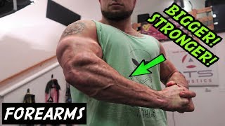 BIGGER STRONGER FOREARMS WORKOUT  DUMBBELLS ONLY [upl. by Adahs]