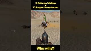 10 Battanian Wildlings v 10 Sturgian Heavy Axemen who wins  Mount amp Blade Bannerlord bannerlord [upl. by Carisa996]