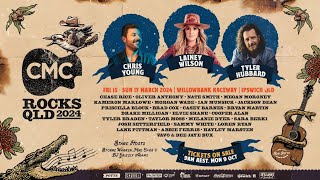 CMC Rocks QLD 2024 with Lainey Wilson Tyler Hubbard Chris Young amp More [upl. by Ihcego]