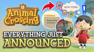 Everything JUST Confirmed for Animal Crossing [upl. by Solracnauj]