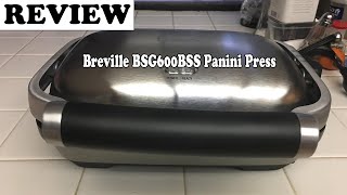 Breville BSG600BSS Panini Press  Review 2020 [upl. by Aicilec]