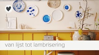 van lijst tot lambrisering  vtwonen  diy [upl. by Zita]