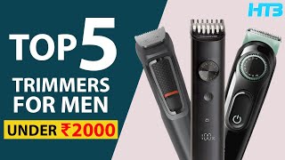 Top 5 Best Trimmers Under 2000 in 2024 ⚡ Best Trimmers Under 2000 for Men in India 2024 [upl. by Charters]