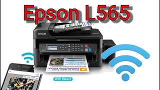 EPSON L565 Printer WiFi Setup In Hindi How to Connect WiFi with Mobile ll WiFi Direct Connect ll [upl. by Gaile]