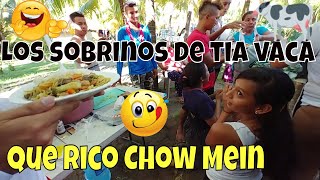 DIVERTIDO A la Tia Vaca le salieron muchos sobrinitos🐮 A disfrutar del rico Chow Mein🍜 Parte 99 [upl. by Erbes466]