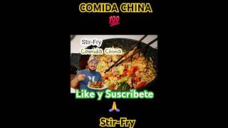 COMIDA CHINA 😋Arroz Chino StirFry 🤩cocina comida comidachina [upl. by Ally]