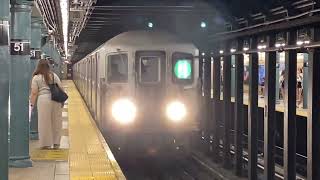 R62A 6 train entering 51 Street [upl. by Isiad897]