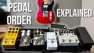 Best Guitar Pedal Chain Order Simple Pedalboard Setup [upl. by Ettelrats]