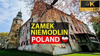 Niemodlin 🇵🇱 opolskie  Polska  Wycieczka piesza po zamku 4K 6 min [upl. by Cressi]