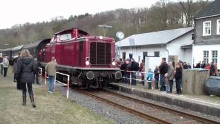 100 Jahre Hönnetalbahn mit Waldbröl V65 001 212 007 V60 und VT98 HD [upl. by Osrock39]