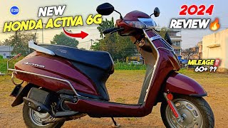 New 202425 Model HONDA ACTIVA6G Review😍 Features Price Mileage Tvs Jupiter से Jyada Best हैं [upl. by Reena477]