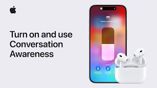 How to use Conversation Awareness with AirPods Pro 2nd generation  Apple Support [upl. by Drareg]