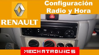 ¿Como configurar la Radio y Hora del Renault Kangoo Modelo 2018  Mechatronics [upl. by Elyod]