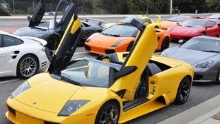 Supercar Drive  100 Exotic Cars [upl. by Netsyrk]