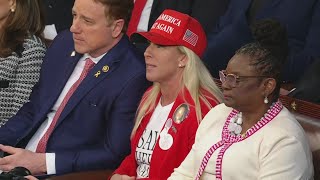 Marjorie Taylor Greene interrupts President Joe Biden during State of the Union [upl. by Cooperman]