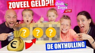 ONTHULLING GELDBEDRAG van de ZOETE ZUSJES ACTIE ♥DeZoeteZusjes♥ [upl. by Noeled]