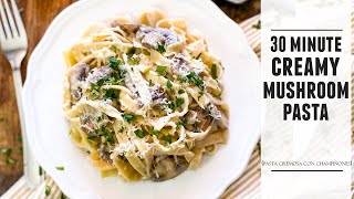 Creamy Mushroom amp Garlic Pasta  The EASIEST amp Most DELICIOUS Pasta [upl. by Ynffit987]