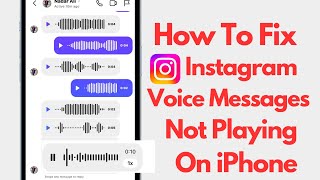 Fix Instagram quotCant PLAY Instagram Voice Messages Fix it NOW with This Trickquot [upl. by Siroled]