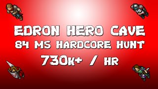 Tibiatome Edron Hero Cave Hardcore Hunt  84 MS  730KhBonus stamina [upl. by Stiles915]