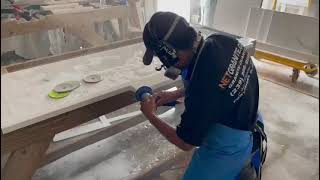 Quartz Countertop Fabrication Net Granite [upl. by Skier]