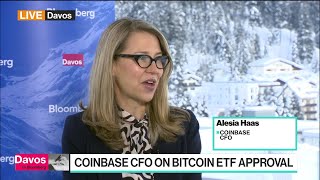 Davos 2024 Coinbase CFO Haas on Bitcoin Crypto Regulation [upl. by Innattirb]