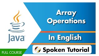 Array Operations  English [upl. by Atilam]