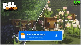 Bsl shader for Minecraft pe 120  best shader mcpe 120 [upl. by Waddle236]