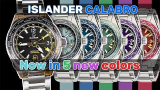 Islander Calabro GMT World Time  Watch Review  NH34 GMT Watch  Five New Colors Now Available [upl. by Alrep321]