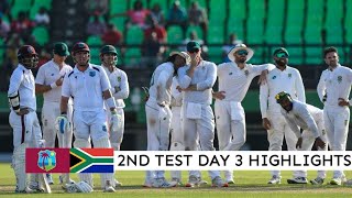 West Indies vs South Africa 2nd Test 2024 Day 3 Highlights  WI vs Sa 2nd Test Day 3 Highlights 2024 [upl. by Navap903]