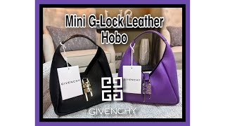 DOUBLE UNBOXING Givenchy Mini GLock Leather Hobo Bag  What Fits Inside  LUX WIFE LIFE [upl. by Thapa]