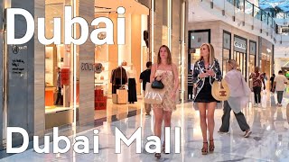 Dubai 4K Amazing Dubai Mall Burj Khalifa City Center Walking Tour 🇦🇪 [upl. by Cleland]