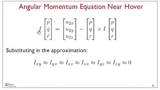 Lecture 37  Linearization of Quadrotor Model  Robotics [upl. by Anilesor]