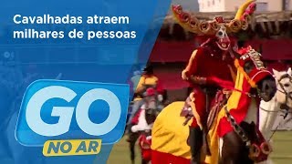 GA  Cavalhadas atraem milhares de pessoas  21052018 [upl. by Ardnola]