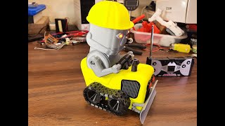 Build Video For Single Motor Steerable Toy Bulldozer With Tracks [upl. by Russon]