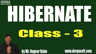 HIBERNATE Online Training  Class  3  by Nagoor Babu On 26112018 [upl. by Ecnedurp]