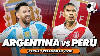 ARGENTINA VS PERÚ TRANSMISIÓN EN VIVO  PALABRA DE HINCHA [upl. by Jonina]