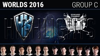 H2K vs Edward Gaming TIEBREAKER Highlights S6 World Championship 2016 W2 Group C Day 6 H2K VS EDG [upl. by Stranger]