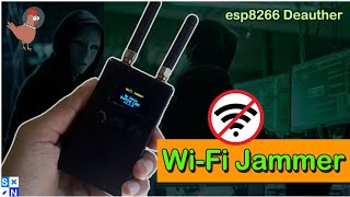 Wifi Jammer  esp8266 deauther  How to jamming wifi network  OLED Display Enable [upl. by Ardnasal]