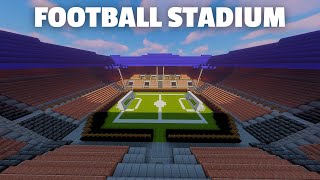 FOOTBALL STADIUM MINECRAFT TUTORIAL [upl. by Gnap344]