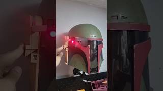 Boba Fett Helmet With Depth Vision Rangefinder boba fett bobafett starwars mando mandalorian [upl. by Yentiw]