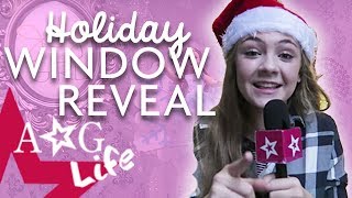 American Girl Holiday Window Reveal amp DIY Snowflake Lanterns  AG Life  Episode 57  AmericanGirl [upl. by Hudgens]